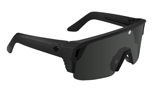 Image of SPY Optic Monolith 5050, Cylindrical Shield Semi-rimless Sunglasses, Color and Contrast Enhancing Lenses