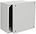 BUD Industries SNC-3753 Steel NEMA 4 Sheet Metal Box with Lift-Off Screw Cover 11.81" L x 11.81" W x 5.91" H, Gray
