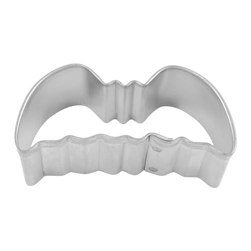 R&M Mini Flying Bat 1.5" Cookie Cutter - Halloween & Spooky Baking Tool for Cookies, Fondant & Crafts