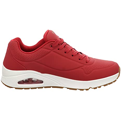 Image of Skechers Men Uno Stand On Air Sneakers Dark RED