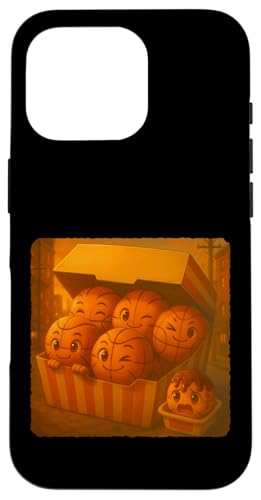 Basketball Cute Kawaii Funny Fast Food X}zP[X iPhone 16 Pro p