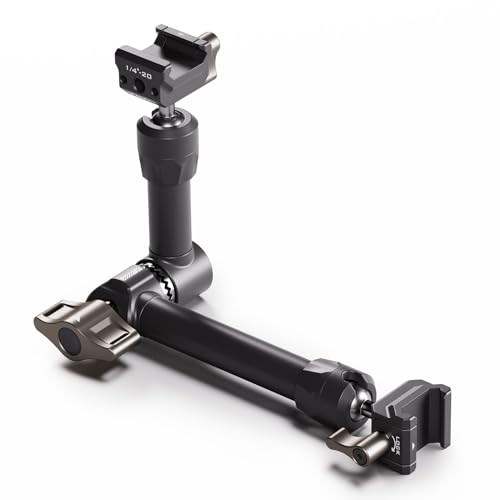 Tilta 10" Pro Articulating Arm with Dual NATO Attachments, Magic Arm Compatible with Cameras, Monitors and LED Lights - Black