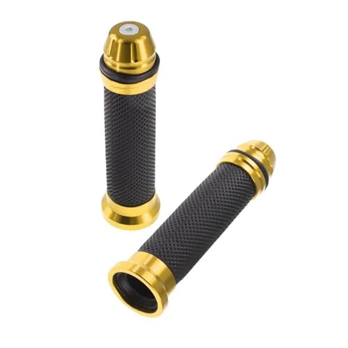Poignées en caoutchouc moto sport 22mm 7 8 pouces en aluminium CNC