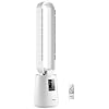 ROVSUN Smart Bladeless Fan, 38 Bladeless Tower Fan with BLDC Motor, Quiet Oscillating Tower Fan with Remote, Portable Cooling Fan with 8H Timer, 12 Speed, 3 Modes, Ideal for Home, Bedroom, Office