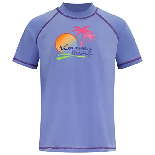 Image of Kanu Surf Girls' Jade Rash Guard UPF 50+ Sun Protection Short Sleeve Swim Shirt