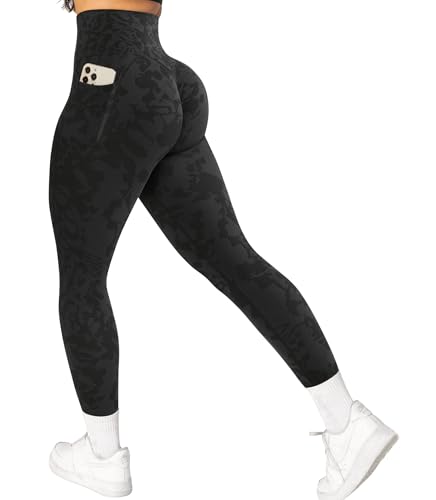 OMKAGI Women Scrunch Butt Lifting Leggings