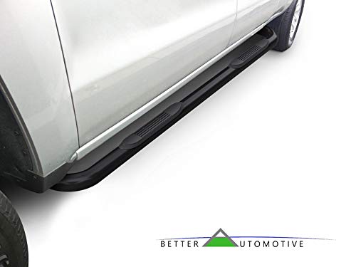 Estribos redondos negros 3 pulgadas para Jeep Commander 2006-2011 miniatura 2