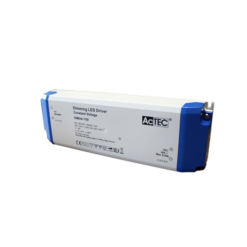 Alimentatore Trasformatore Dimmerabile Con Triac Dimmer 24V 150W, Dimmerabile Direttamente Su AC 220V Taglio Di Fase, Voltaggio Costante Per Striscia Led 24V
