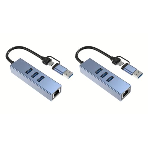 Hub USB C a RJ45 Gigabit Ethernet con 3 puertos USB 3.0 para portátil y PC 4