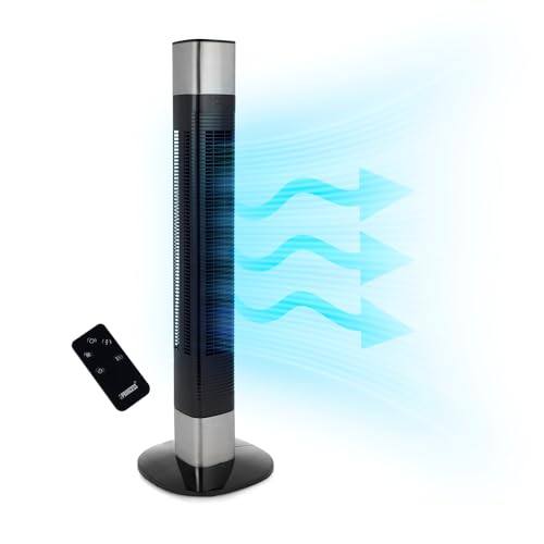 Princess Ventilatore a colonna silenzioso- Altezza 103 cm - 3 modalità e 3 velocità - Oscillazione...