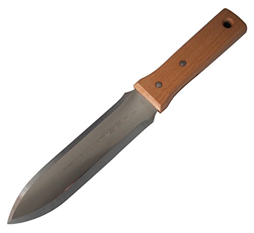 Japanese Hori Hori Garden Landscaping Digging Tool With Stainless Steel Blade & Sheath (Double-edged blade)
