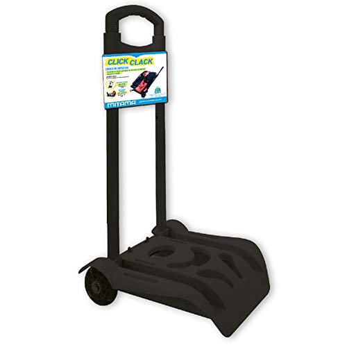Mitama - Carrello Universale Automatico Porta Zaino CLICK CLACK, Nero, Kit Universale Incluso