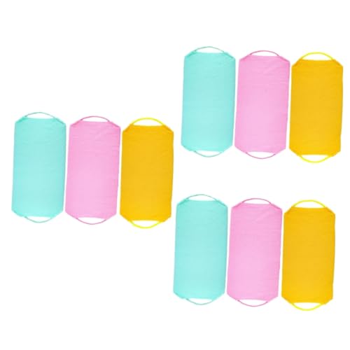 Ipetboom 9 Piezas De Toalla De Baño Tira Hacia Atrás Esponja Corporal Toallas Exfoliantes Estropajo Exfoliante Exfoliante De Esponja Toalla De Ducha Guantes Exfoliantes Corporales