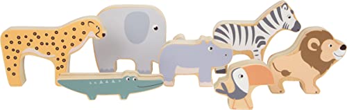 Safari dieren - Stapel- en evenwichtsspel