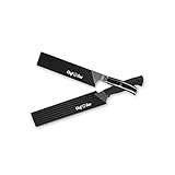 Chef Sac Knife Edge Guards | Universal Knife Cover & Professional Knife Protector | Durable BPA-Free ABS Plastic Knife Guards | Gentle Non-Scratch Felt Lining Chef Knife Sheath (2-Pack - 10.5 + 8.5)