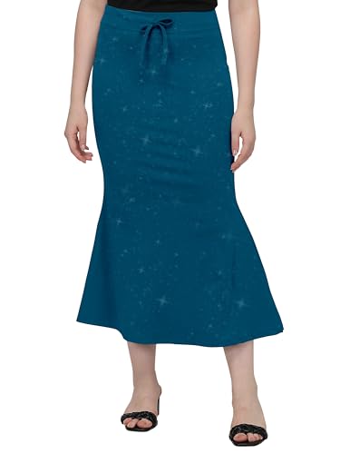 Image of Mehrang Stretchable Shimmer Saree Shapewear Petticoat for Women, Skirts for Women,Shape Wear Dress for Saree