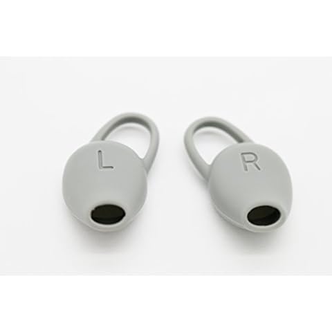 AvimaBasics 2pcs Best Premium Quality Spare Replacement Compatible with Plantronics Backbeat Fit Wireless Earphones, Silicone Earbuds Eartips Ear Gels Guarantee! (Grey) Cover