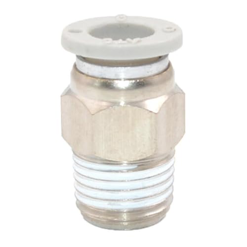 Uniones de tubería roscadas macho PC6M5 paso recto rosca M5 tubo 6 mm 2