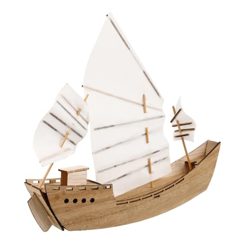 iplusmile Kit De Modelo De Barco De Madera DIY para Niño Niña Vela Clásica Montaje Manual Actividad Familiar Creativa Juguete Educativo Decoración Barco