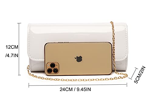 Image of Women Patent Leather Wallets Fashion Clutch Purses Evening Bag Many colors Handbag
