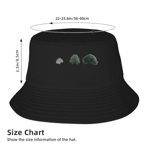 Minimalist Riverside Reflection Tree Silhouette Cap - Lightweight, Woven Polyester Black4
