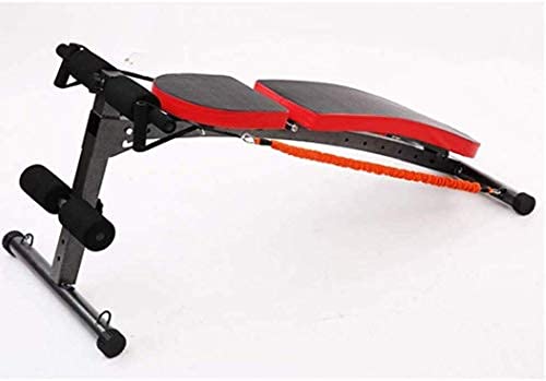 FACAZ Utility Gym Bench Inklapbare halterbank, voor krachttraining en fitnessapparaten, plat en kantelbaar, zwart - Image 5