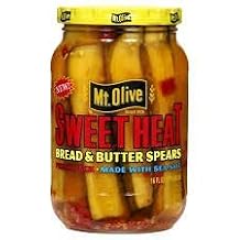 Mt Olive Sweet Heat Bread & Butter 16 oz Jar Spears