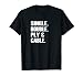 Double câble et fil - Happiness is four words T-Shirt
