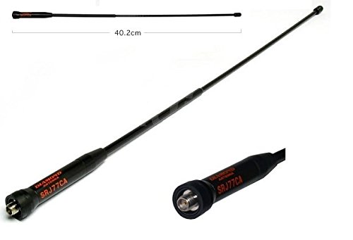 DIAMOND ORIGINE SRJ-77 ANTENNE POUR PORTABLES 45 cm 144/430 MHZ RX: 120/150/300/450/900 MHz - CONNECTEUR SMA REVERSE
