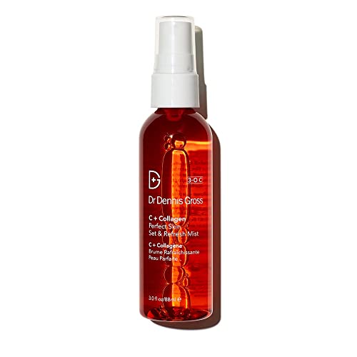 Dr Dennis Gross C + Collagen Perfect Skin Set & Refresh Mist: for Tired and Stressed Skin, 3.0 fl oz