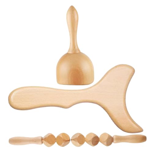Outils de massage pour dos et cou en bois contre les tensions musculaires