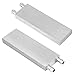 Water Cooling Block, 40 x 200 x 12mm Waterblock Cooler Head Aluminum Radiator Liquid Cold Water Cooler Heat Sink Water-Cooled Exchanger Head for PC Laptop for Computer CPU Graphics Radiator