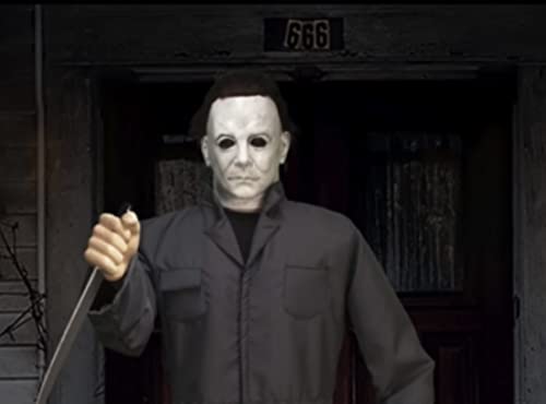 At Homes Animated Michael Myers Standing Decoration, 6.6Ft Halloween Ii Animatronic Prop #TOP6