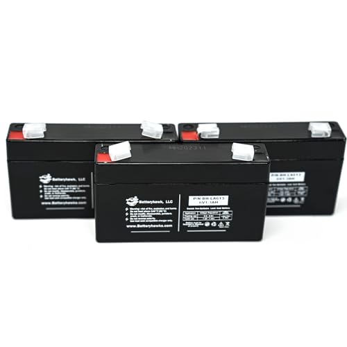 Battery Hawk (3 Pack) PSLA0601 LEAD-6-1.2 ELK-0610 ASLA0865 BSL0865 SLA0865 D5731 UB-613 UB613 WKA6-1.3F