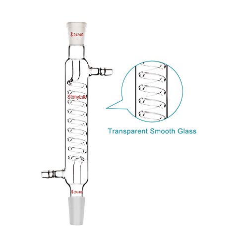 Stonylab Borosilicate Glass Graham Condenser With 24/40 Joint 200Mm Jacket Length Lab Glass Condenser #TOP3