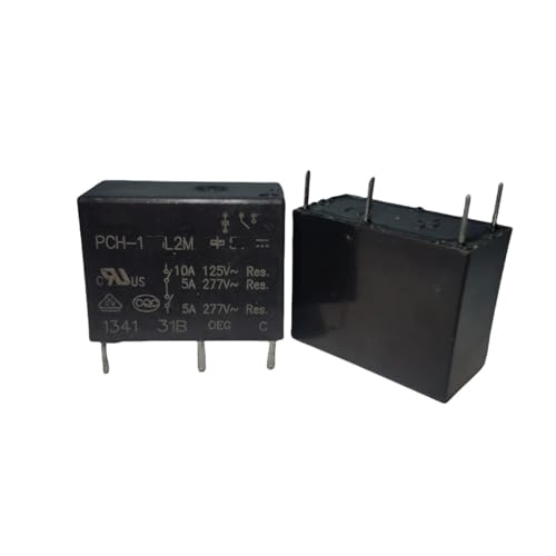 Relé PCH-124L2M 4PIN 5A para circuitos impresos, lote de conmutadores electromecánicos