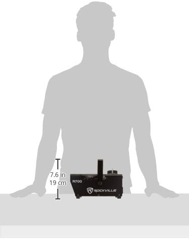 Máquina de humo Rockville R700 con control remoto miniatura 3