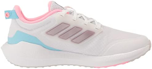 adidas EQ21 2.0 Running Shoe, White/Matt Purple Metallic/Bliss Blue, 6 US Unisex Big Kid | Image 5