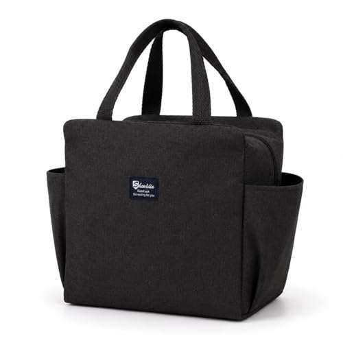 Bolsa Térmica Dobrável com Isolamento de Alumínio, Preto