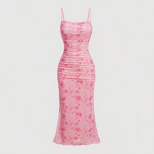 Image of GORGLITTER Women's Floral Spring Summer Wedding Guest Dress Bridal Shower Cocktail Tea Party Beach Midi Sun Dress 2026
