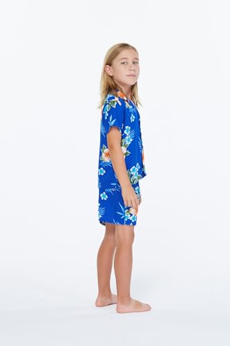 Image of Boys' Aloha Shirt Cabana Set in Signature Prints | Button Front Shirt; Soft Rayon Fabric; Signature Tropical Prints; Lightweight Comfort; Vacation Ready