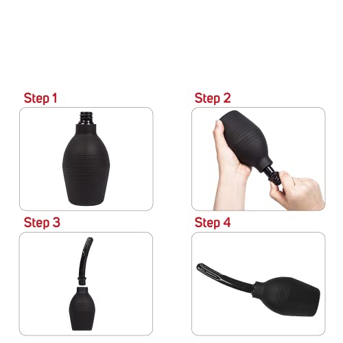Enema Bulb For Men Or Women - Douche Cleaner - 310 Ml Capacity (Black Color) #TOP3