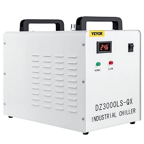 VEVOR - Enfriador de agua industrial CW-3000 - Enfriador industrial con termostato preciso para máquinas de grabado CNC grabador láser 60W-80W