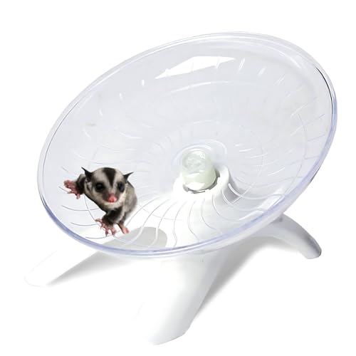 モモンガ 小動物 おもちゃ 回し車 サークル 遊び道具 ホイール 運動 ストレス解消 ケージアクセサリー (ホワイト)