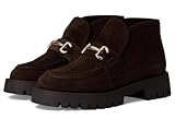 Steve Madden Women's Leon Ankle Boot, Chocolate Brown Suede, 7.5