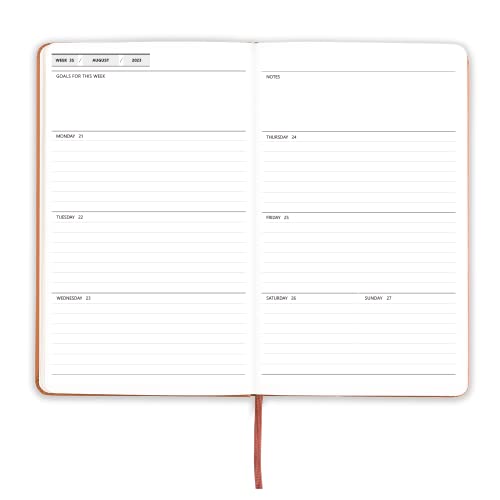 Hardcover Academic Planner 2023-2024, Daily Monthly Personal Organizer & Agenda Planner-5 X 8.2 Inches For Home School Plan, Study And Schedule #TOP3