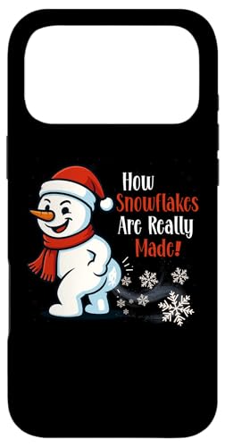 How Snowflakes are Really Made Funny Christmas Snowman X}zP[X iPhone 17 Pro Max p