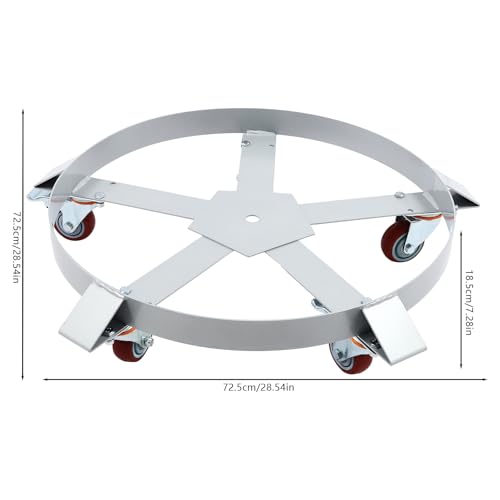 3PCS Soporte para Barril de 55 Galones con 5 Ruedas Grises miniatura 3