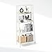 Furinno Ladder Display Shelf, 5-Tier, White
