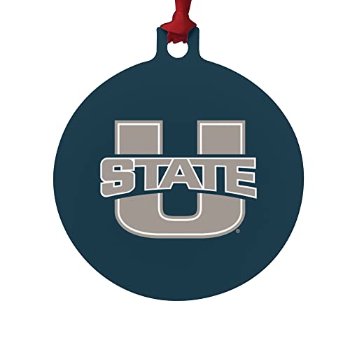GRAPHICS & MORE Utah State University Primary Logo Aluminum Holiday Christmas Tree Ornament - 3.0